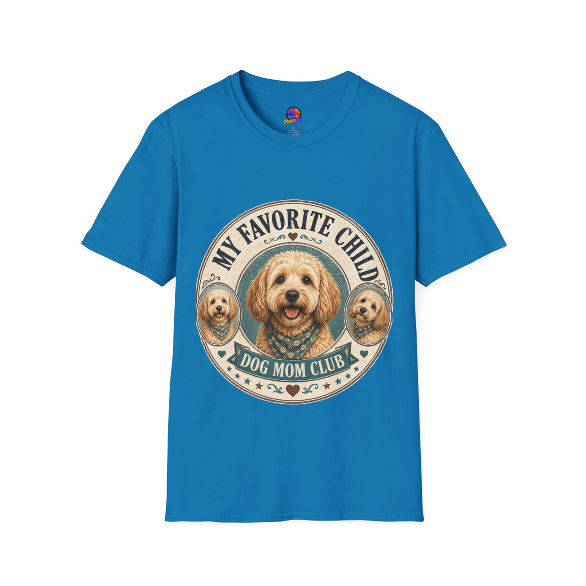 Dog Mom T-Shirt — "My Favorite Child" Cute Goldendoodle Graphic Tee