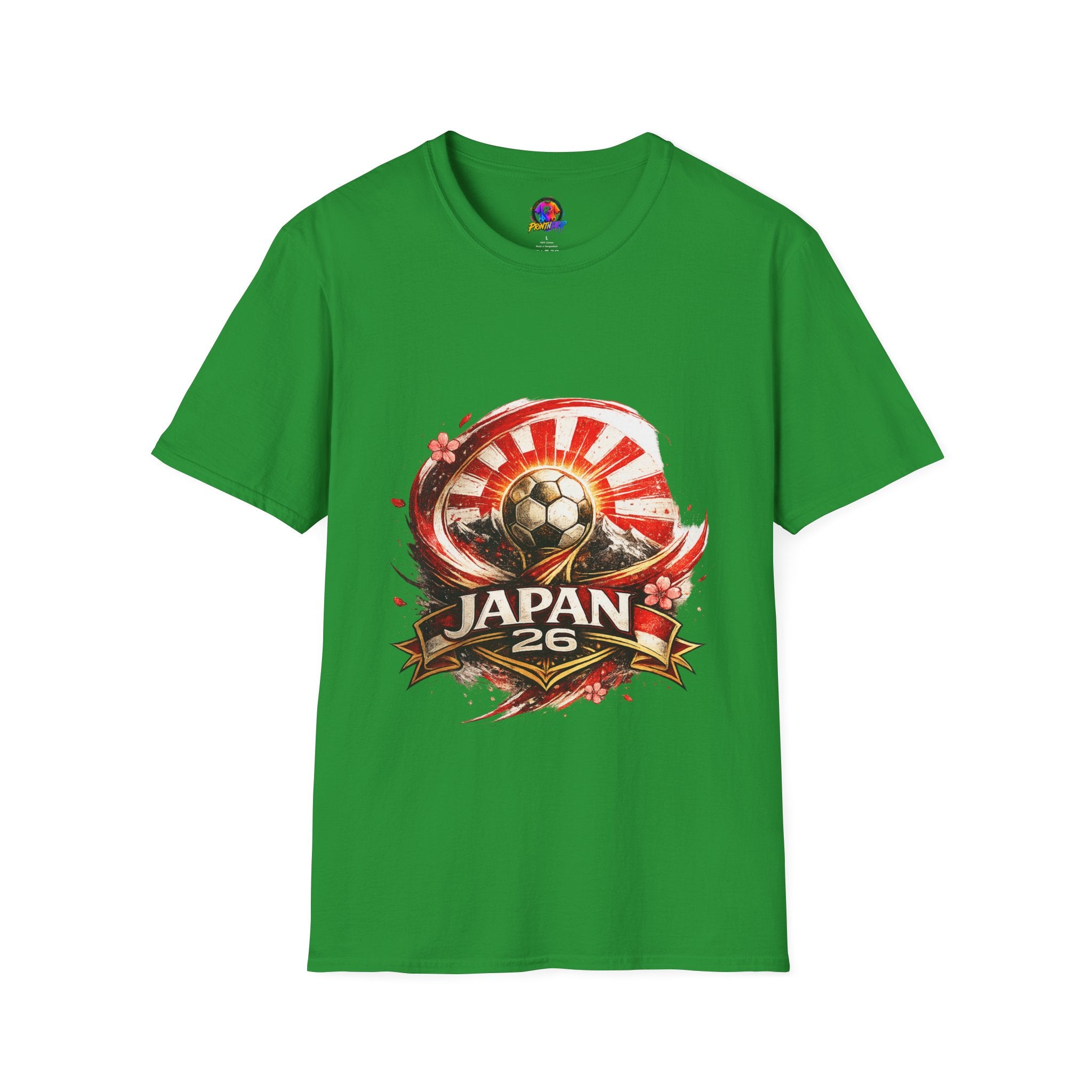 Japan Soccer T‑Shirt — Rising Sun Football Graphic