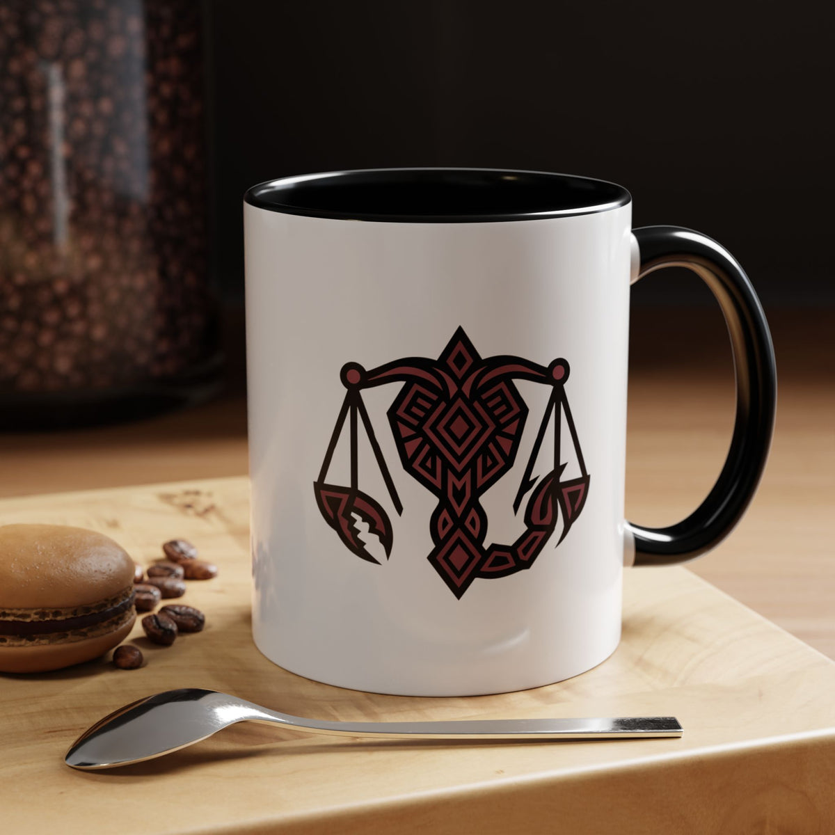 Scorpio Zodiac Scales Coffee Mug — Zodiac Balance Accent Mug