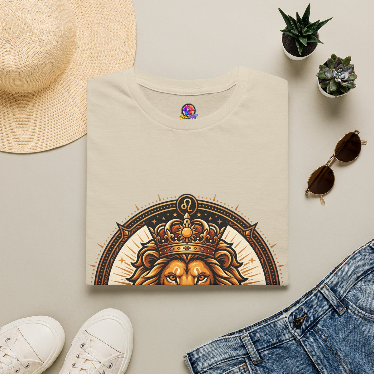 Leo Zodiac Lion T-Shirt — "Confidence Comes Naturally, I'm a Leo" Astrology Tee