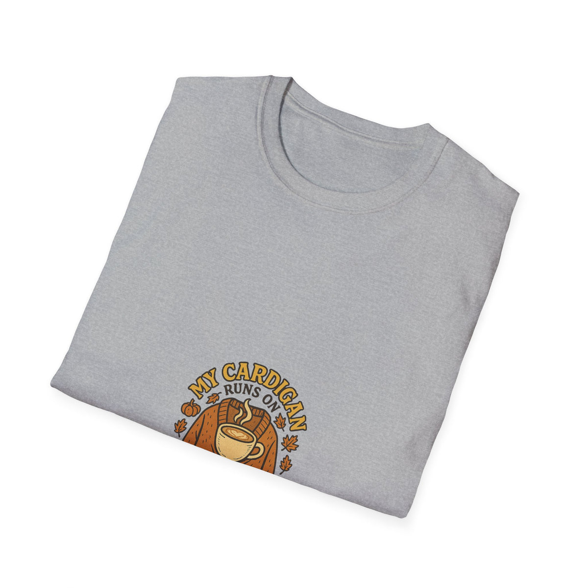 Pumpkin Spice Crewneck T-Shirt — 'My Cardigan Smells Like Pumpkin Spice' Fall Graphic Tee - Trending Now - October 2026