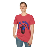 I Am My Perimeter Blue Jail Bars T-Shirt - Minimalist Graphic Quote Tee - Trending Now - September 2026