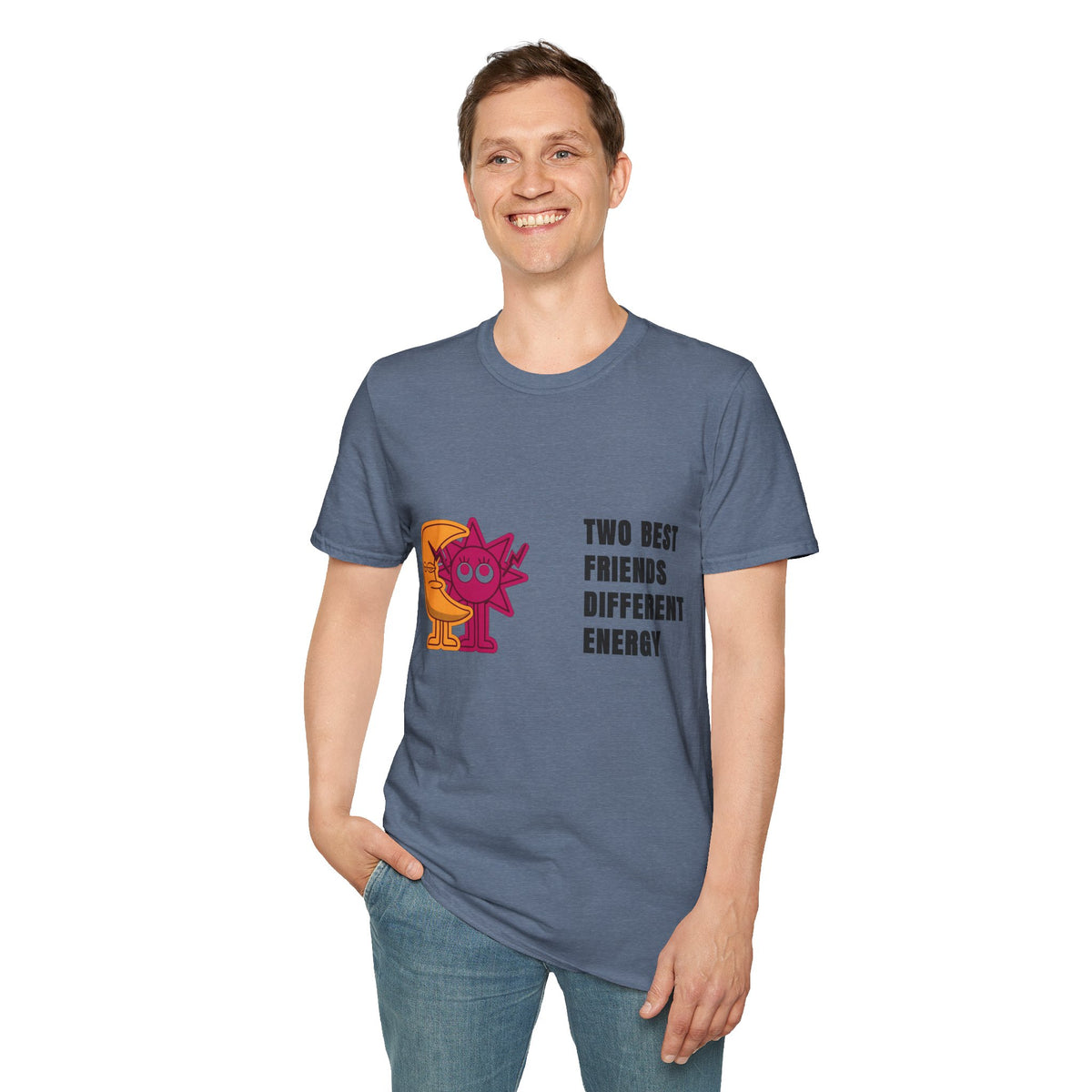 Two Best Friends Different Energy T-Shirt — Cute Cartoon Cat Duo Tee - Trending Now - September 2026