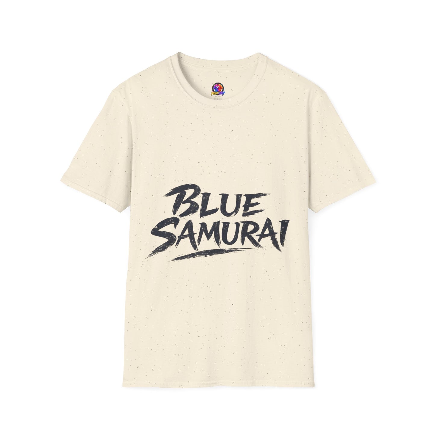 Japan Blue Samurai T-Shirt — Bold Brushstroke Graphic Tee