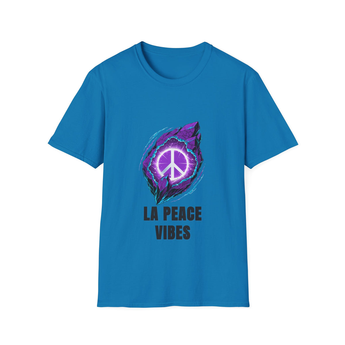 Peace Vibes T-Shirt — Purple Neon Peace Sign Graphic - Trending Now - August 2026