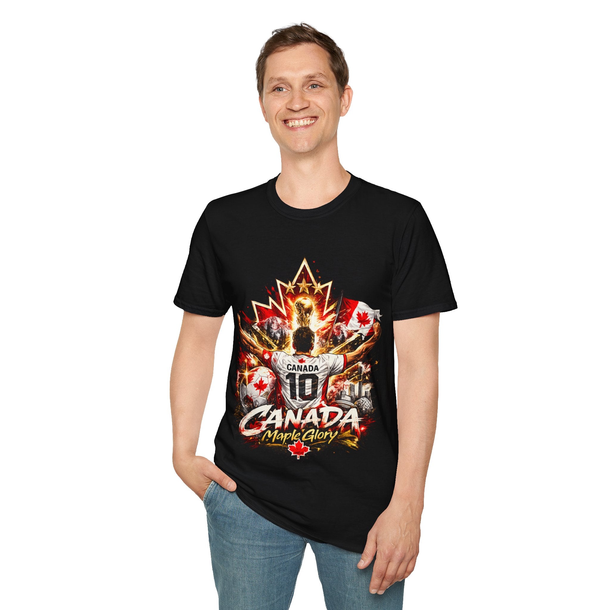 Canada Maple Glory T‑Shirt — Vintage Canadian Maple Leaf Graphic Tee