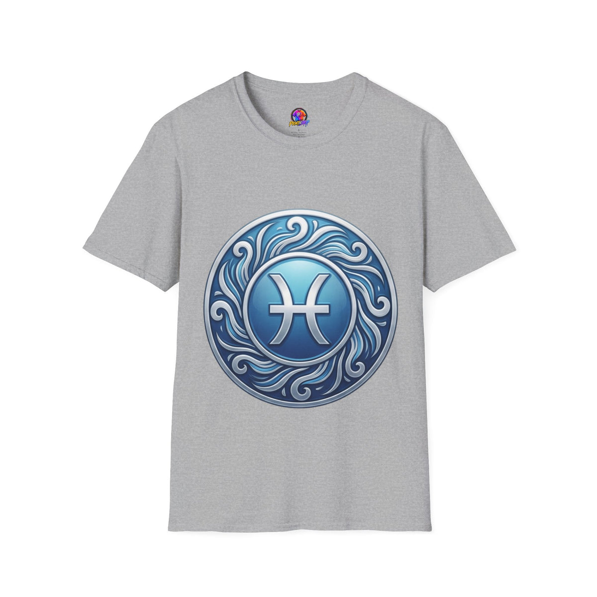 Pisces Zodiac T-Shirt – Blue Water Sign Astrology Tee