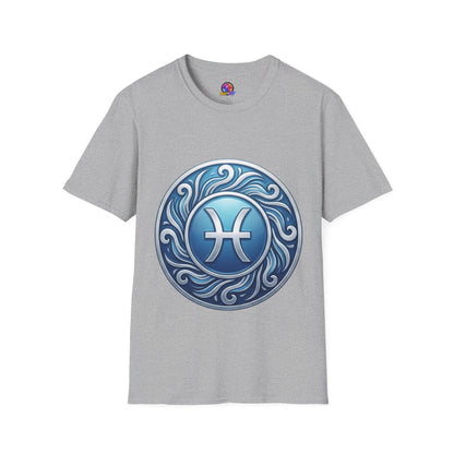 Pisces Zodiac T-Shirt – Blue Water Sign Astrology Tee