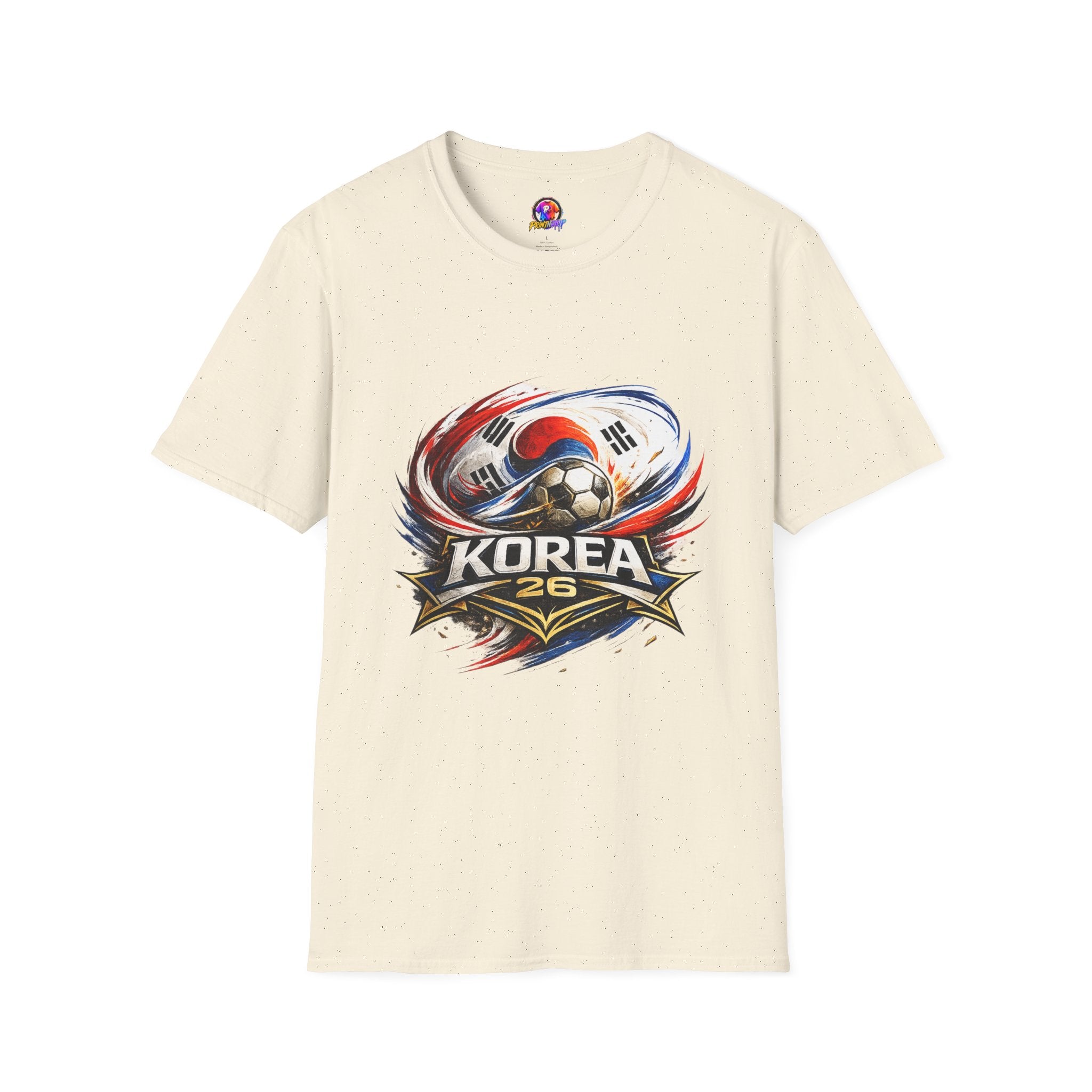Korea Soccer T‑Shirt — Korea Football Crest Tee