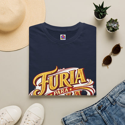 Spain Furia Para Roja Graphic T-Shirt — Bold Spanish Script Tee for Fans & Celebrations