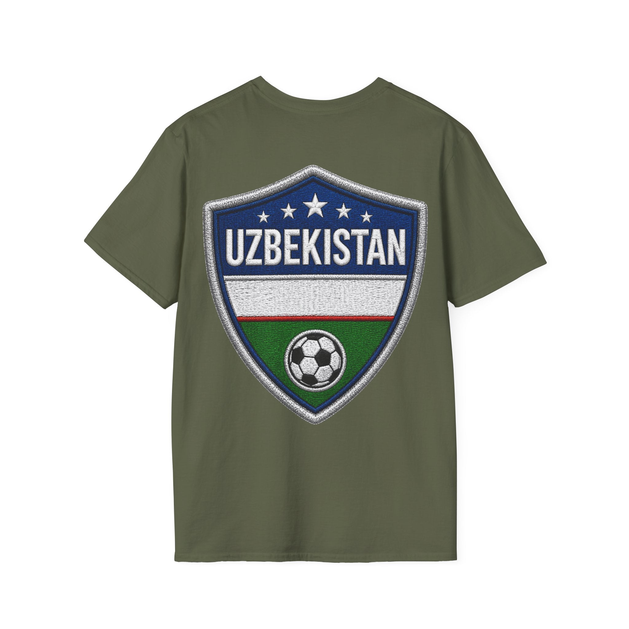 Silk Road Strike Soccer T-Shirt — Uzbekistan Football Graphic Tee