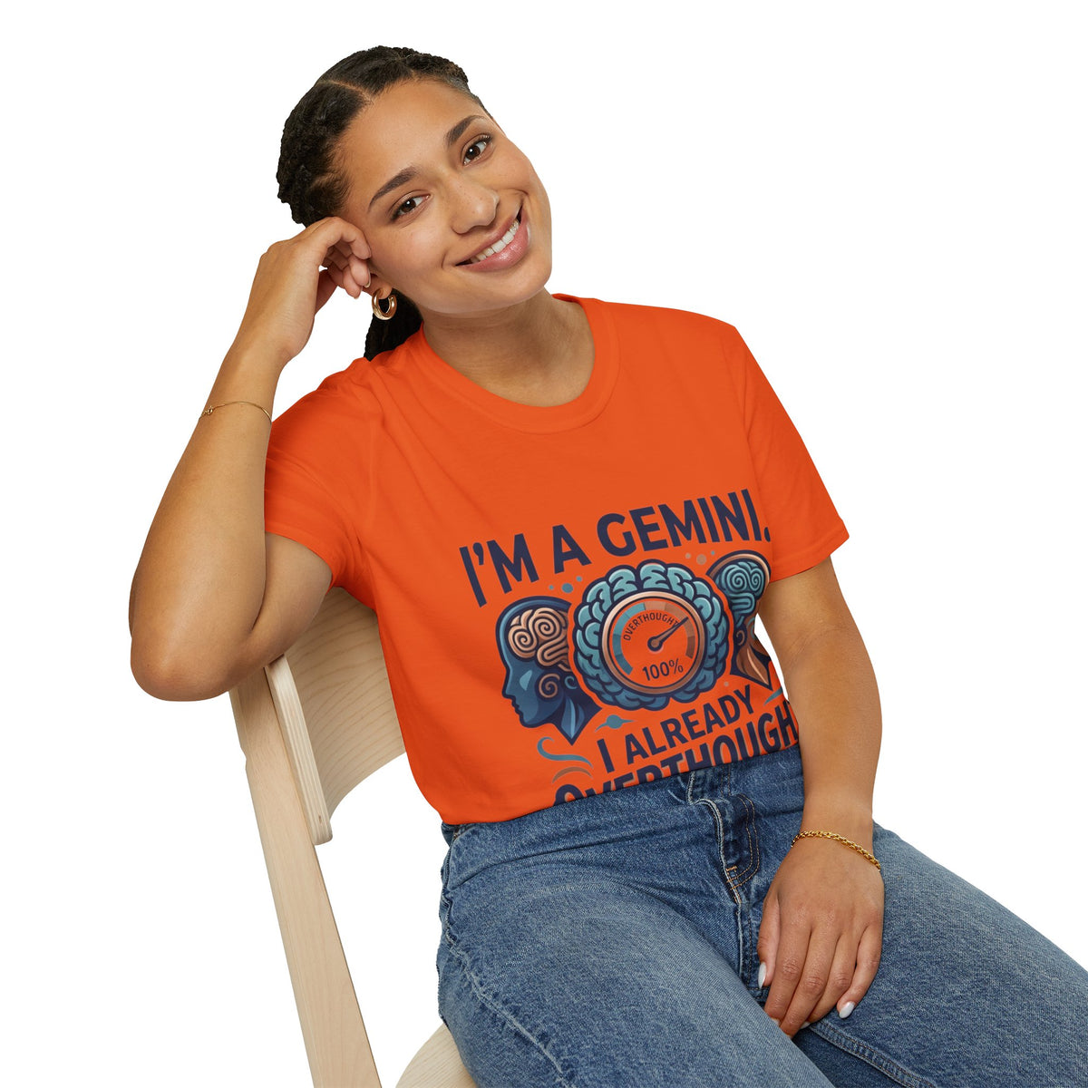 I’m A Gemini T-Shirt – “I Already Overthought It” Zodiac Tee