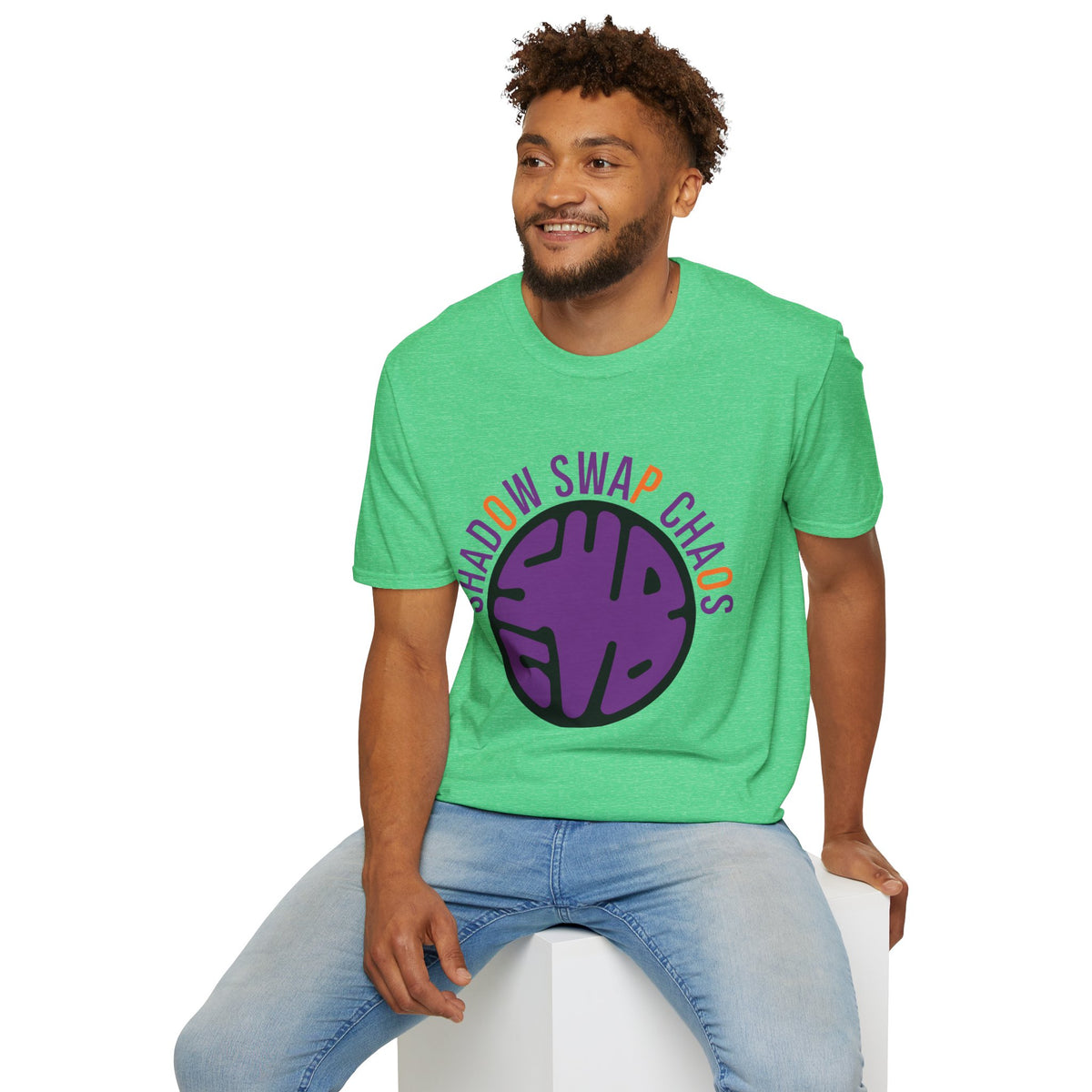 T-Shirt — "Shadow Swap Chaos" Purple Brain Graphic Tee - Trending Now - August 2026