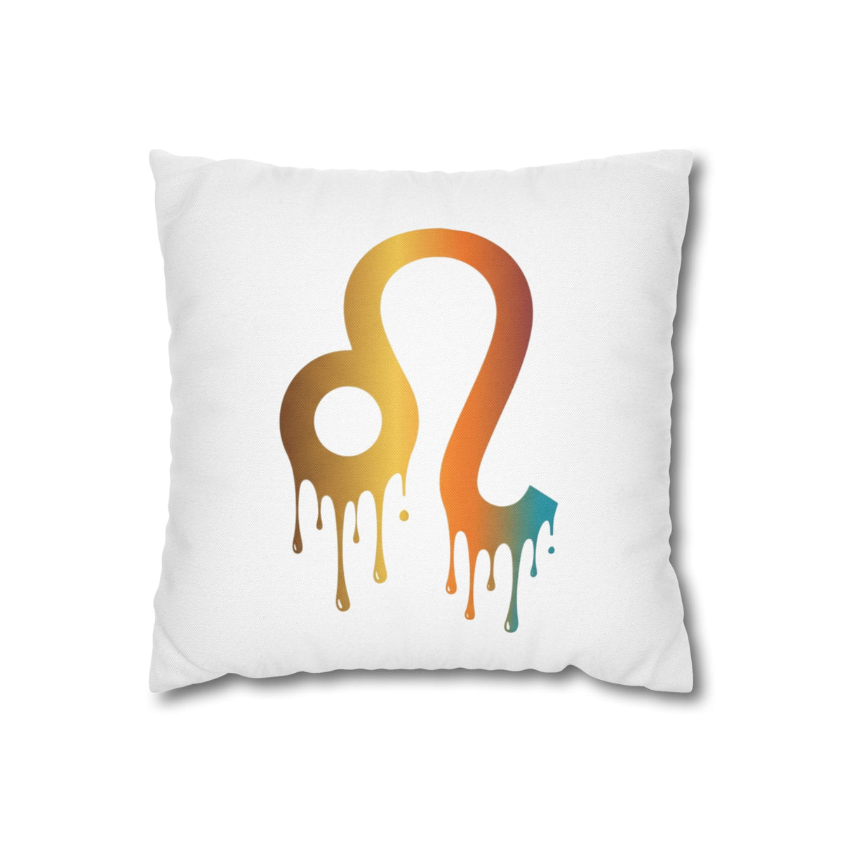 Leo Zodiac Drip Pillow – Gradient Astrology Throw Pillowcase