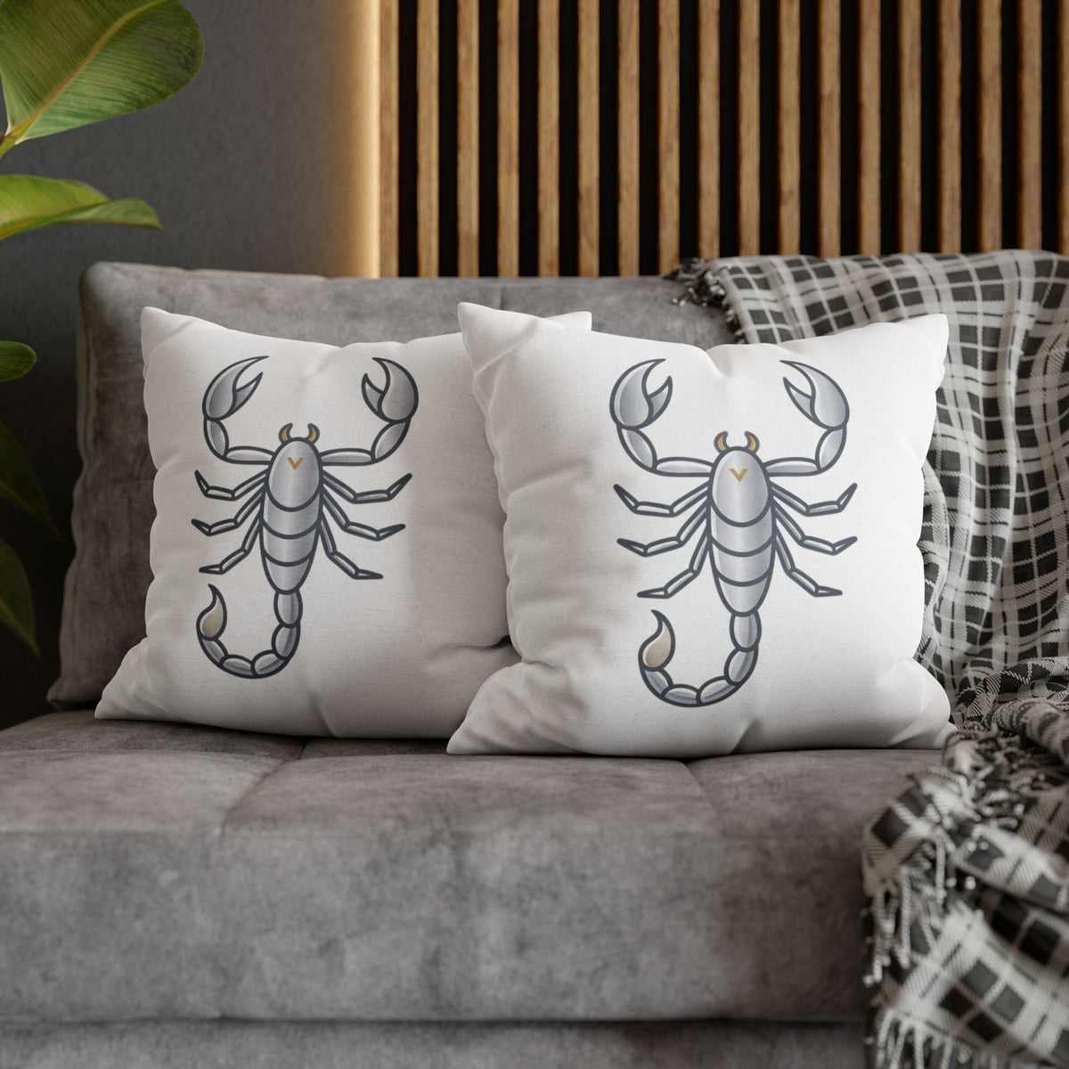 Scorpio Scorpion Pillowcase — Zodiac Decorative Throw Pillow