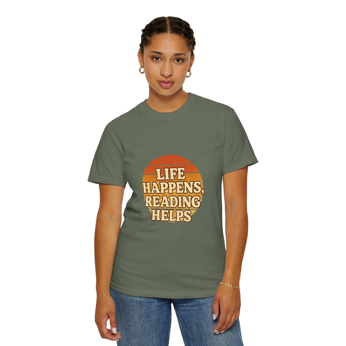 Reading Helps T-Shirt — "Life Happens, Reading Helps" Retro Book Tee - Trending Now - October 2026
