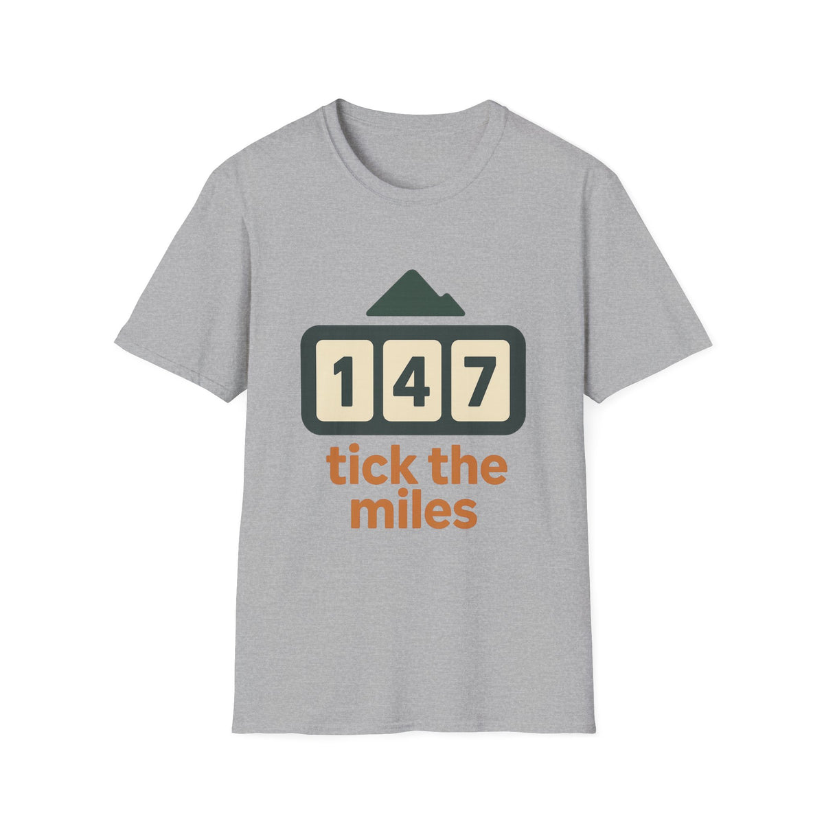 T-Shirt — 'Tick the Miles' Mileage Counter Graphic Tee - Trending Now - September 2026