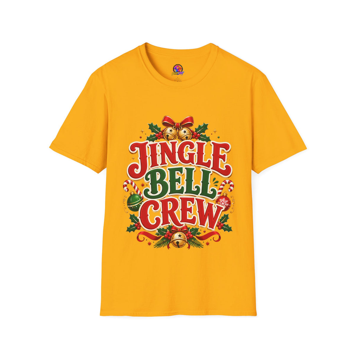 Jingle Bell Crew T-Shirt — Festive Christmas Holiday Tee