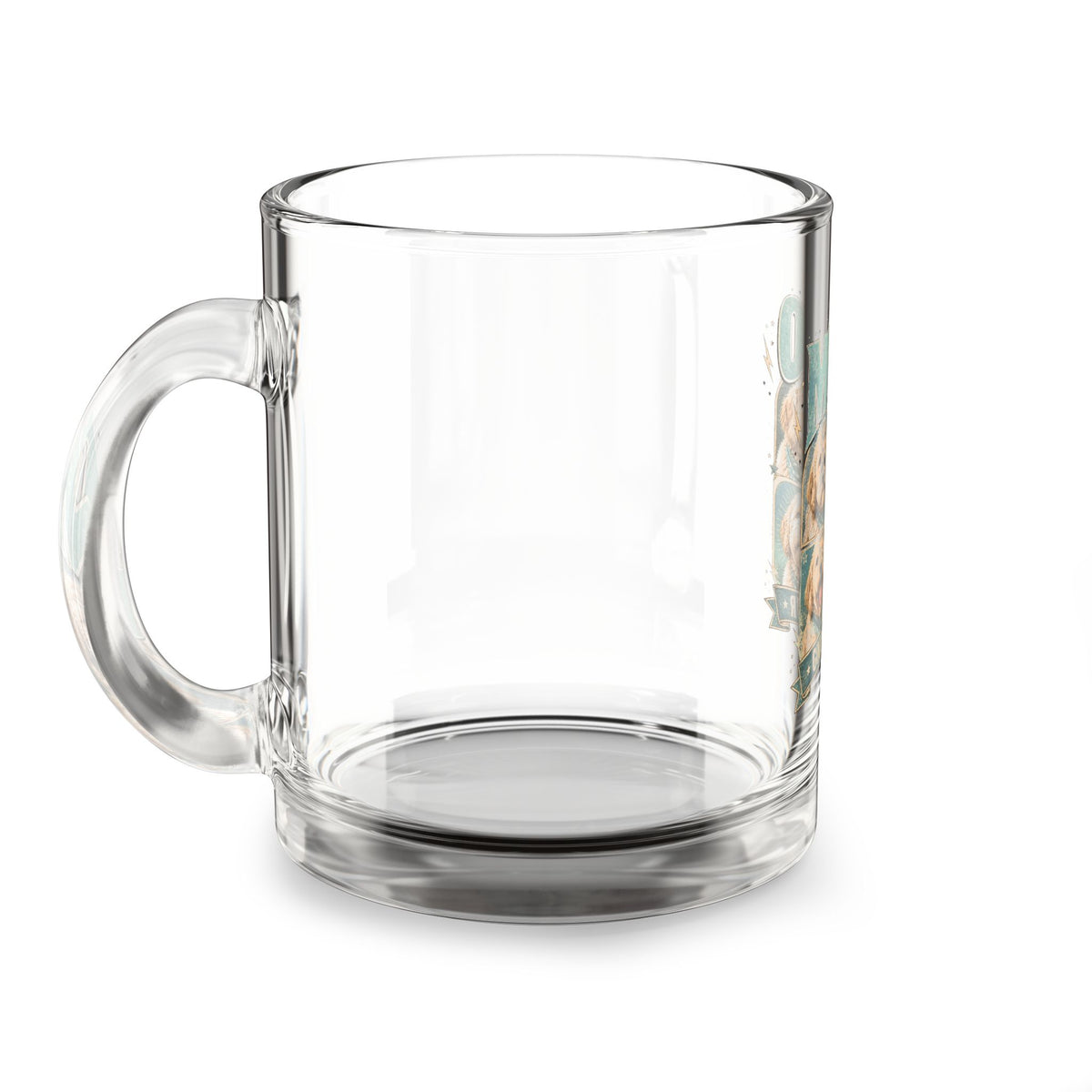 Milo "Good Boy Tour" 10oz Glass Mug — Personalized Dog Photo Coffee Cup