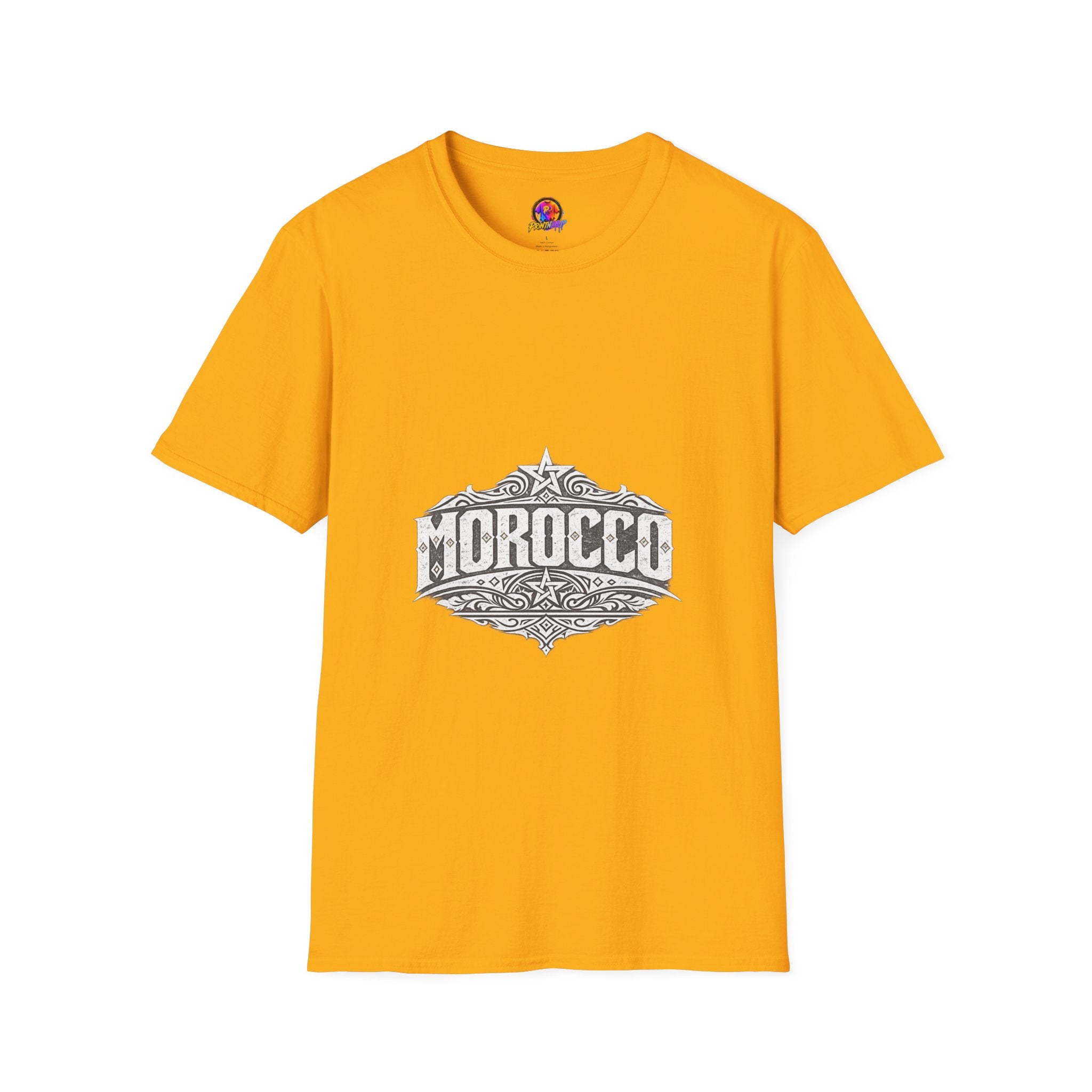 Morocco Vintage Graphic T-Shirt — Travel Tee with Ornamental Crest