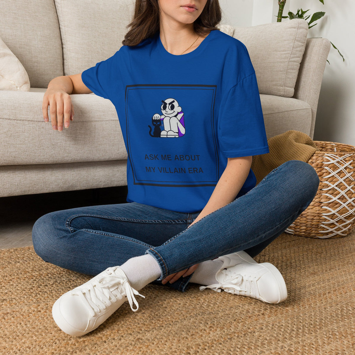 T-Shirt — "Ask Me About My Villain Era" Graphic Tee (Cute Villain Skull Design) - Trending Now - August 2026