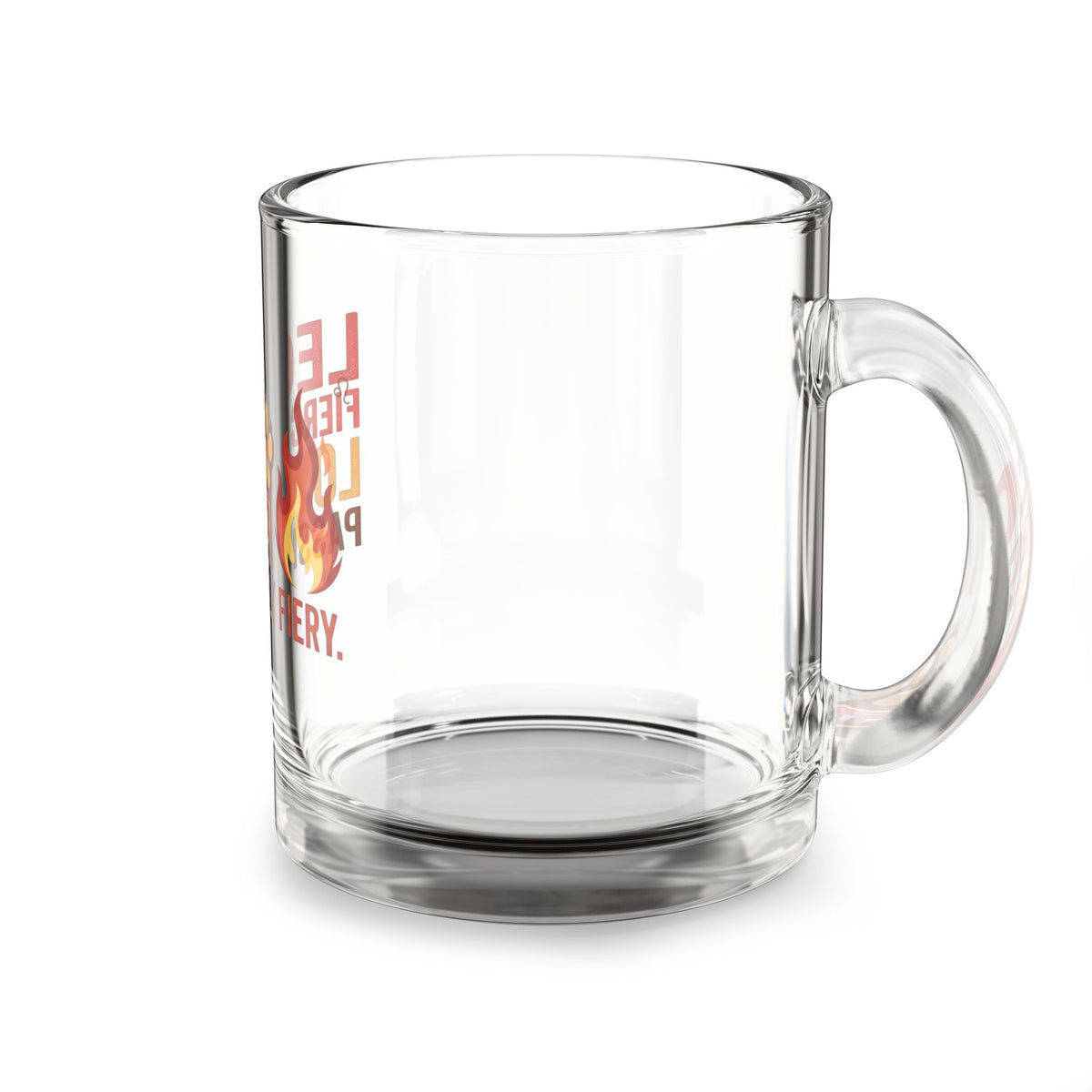 Leo Zodiac Glass Mug — "Fiercely Loyal, Passionately Fiery" 10oz