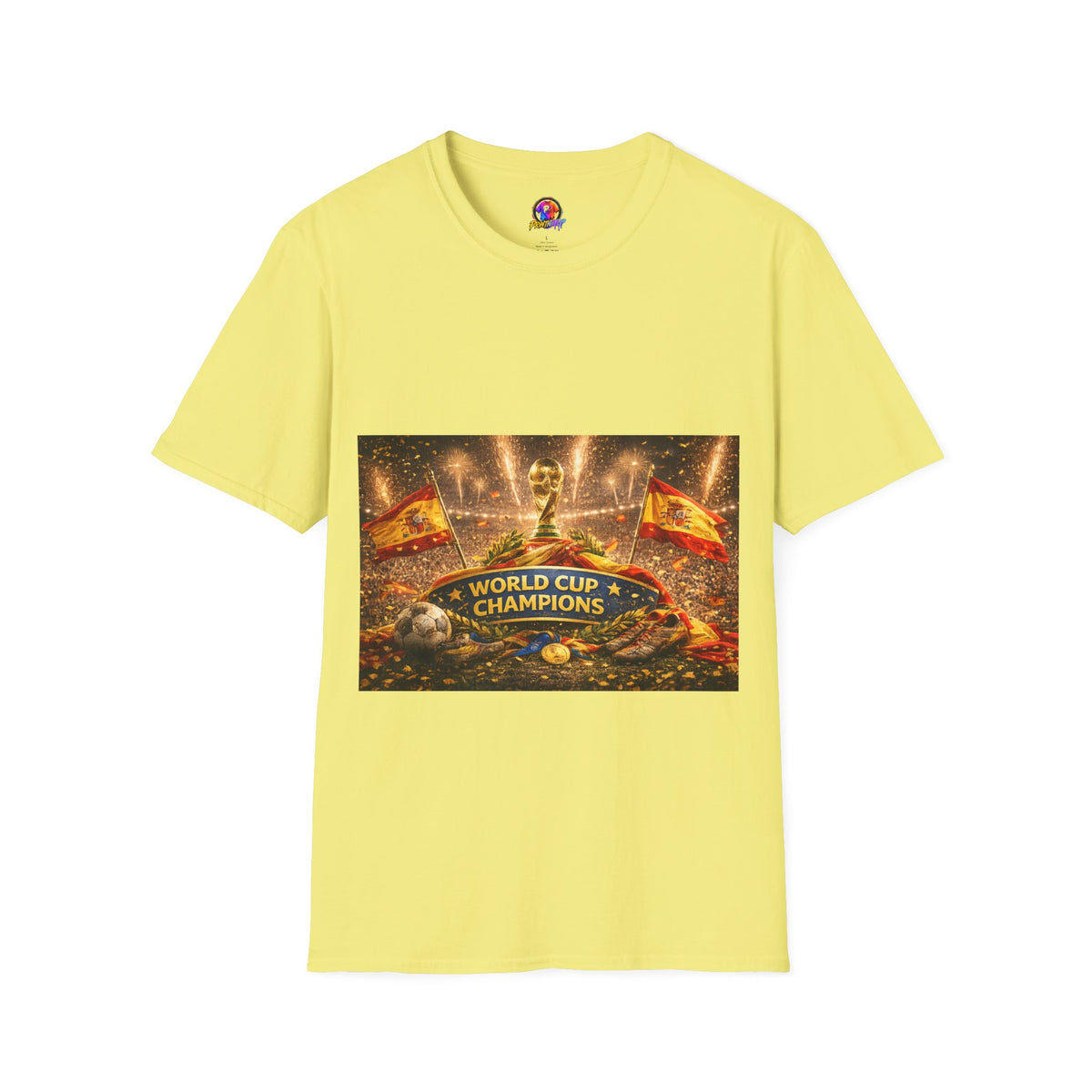 World Cup Champions T-Shirt — Spanish Football Victory Design