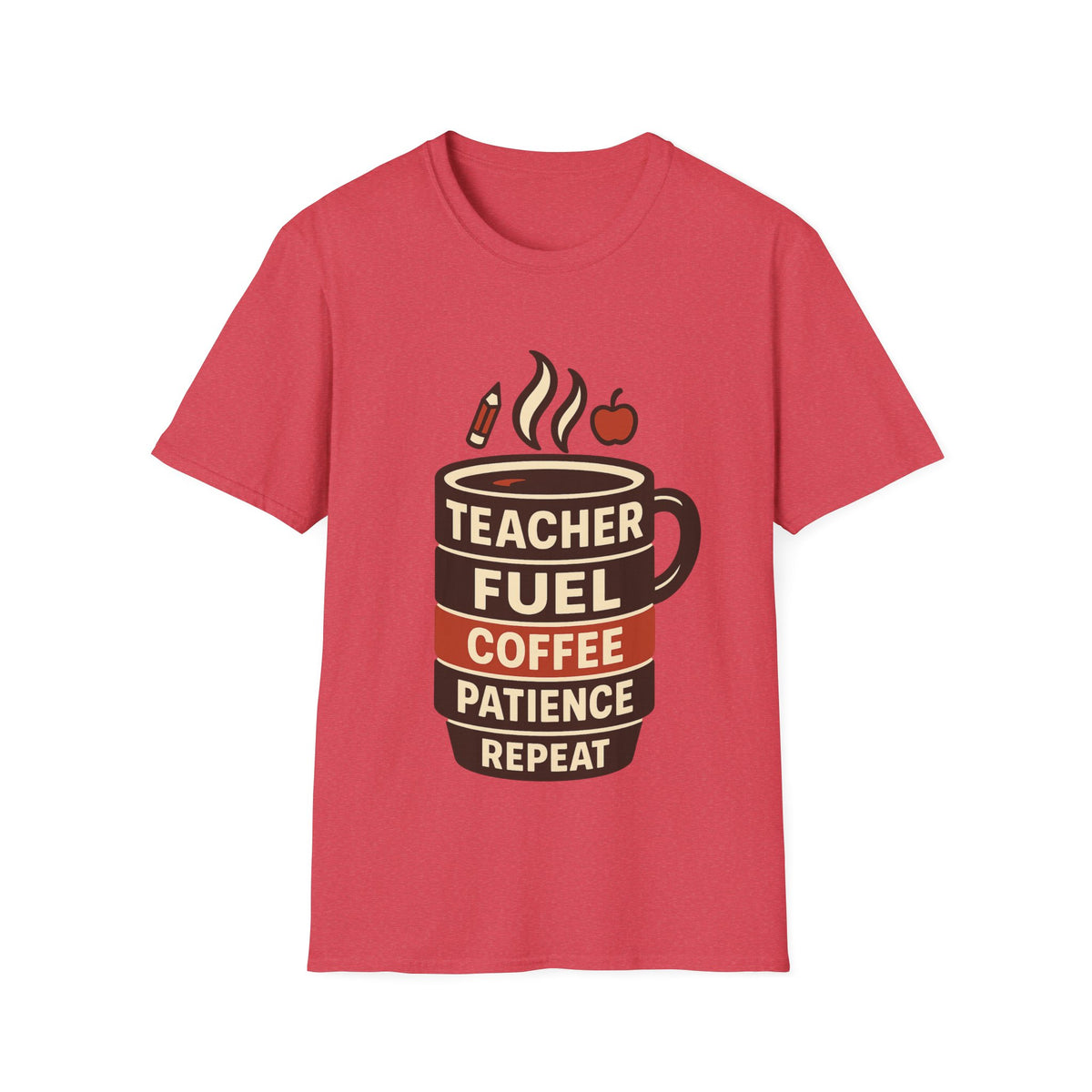 Teacher Fuel Coffee T-Shirt — 'Teacher Fuel: Coffee, Patience, Repeat' Shirt - Trending Now - August 2026
