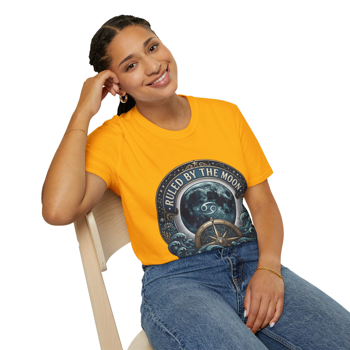 Ruled by the Moon T-Shirt — Moonphase Zodiac Graphic Tee
