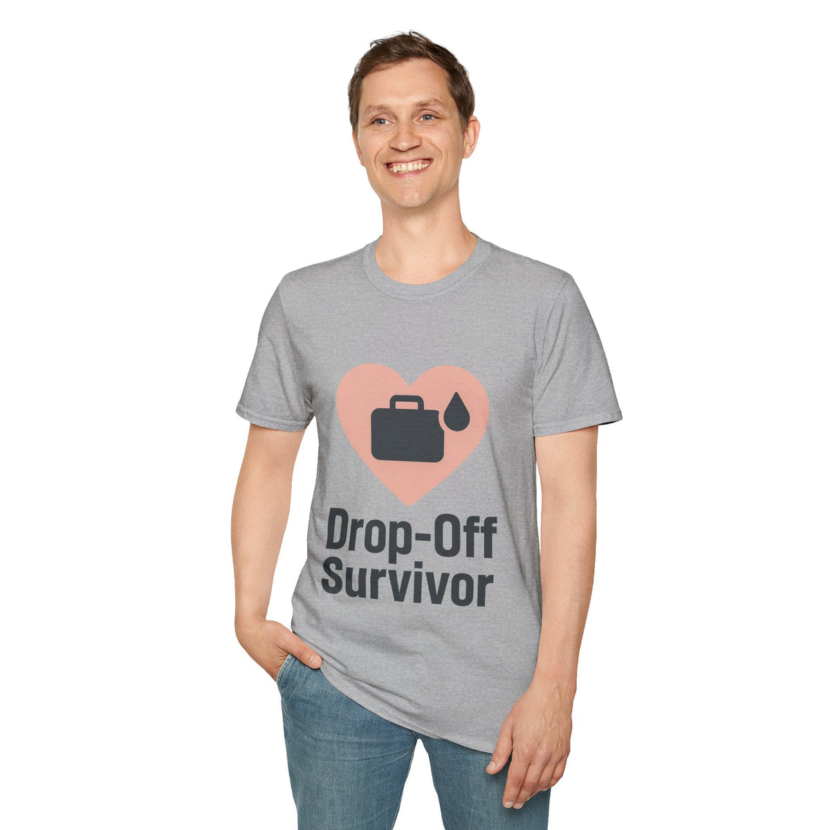 Drop-Off Survivor T-Shirt — Heart & Inkjet Printer Rescue Tee - Trending Now - August 2026