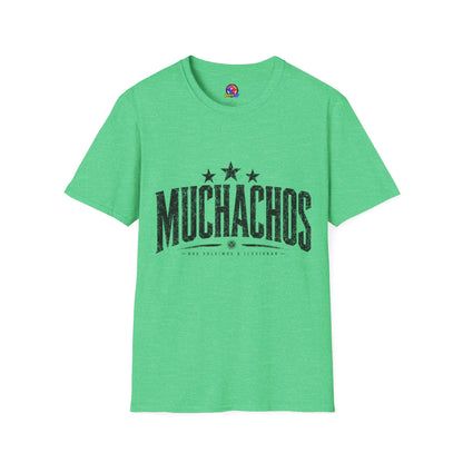 Muchachos Graphic T‑Shirt — Vintage Distressed Crew Tee - Argentina Song, slogan, favorite chant