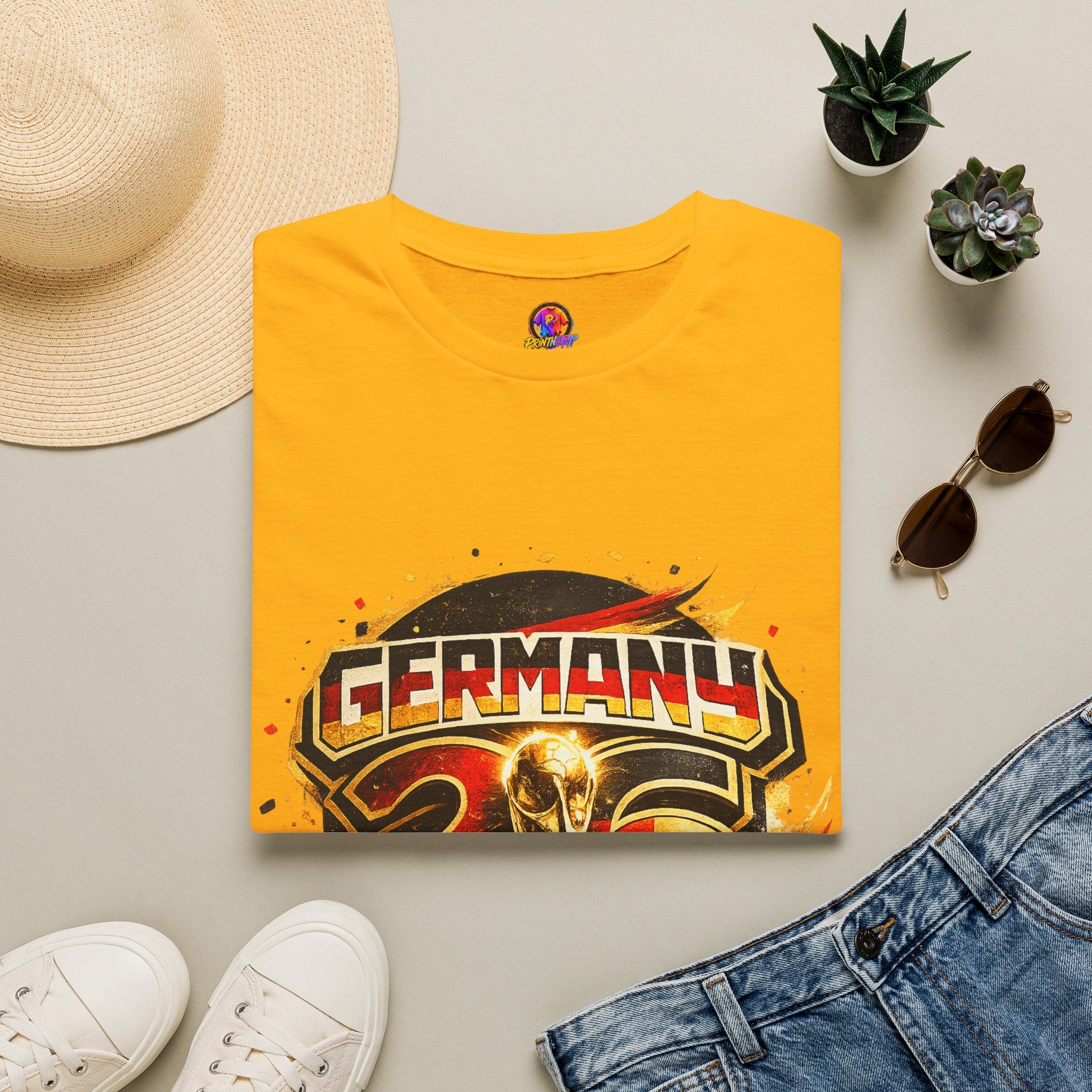 Germany 26 Skull Graphic T‑Shirt — Retro Soccer Fan Tee