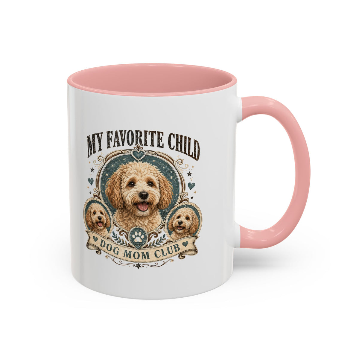Milo Bailey Dog Dad Mom Dog Mom Coffee Mug – “My Favorite Child” Cute Paw Print Accent Mug