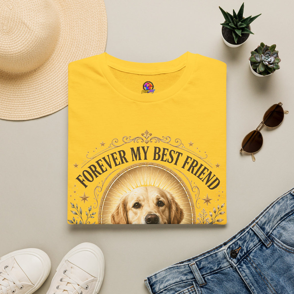 Forever My Best Friend Dog T-Shirt — Personalized Pet Memorial Tee ("Bailey")