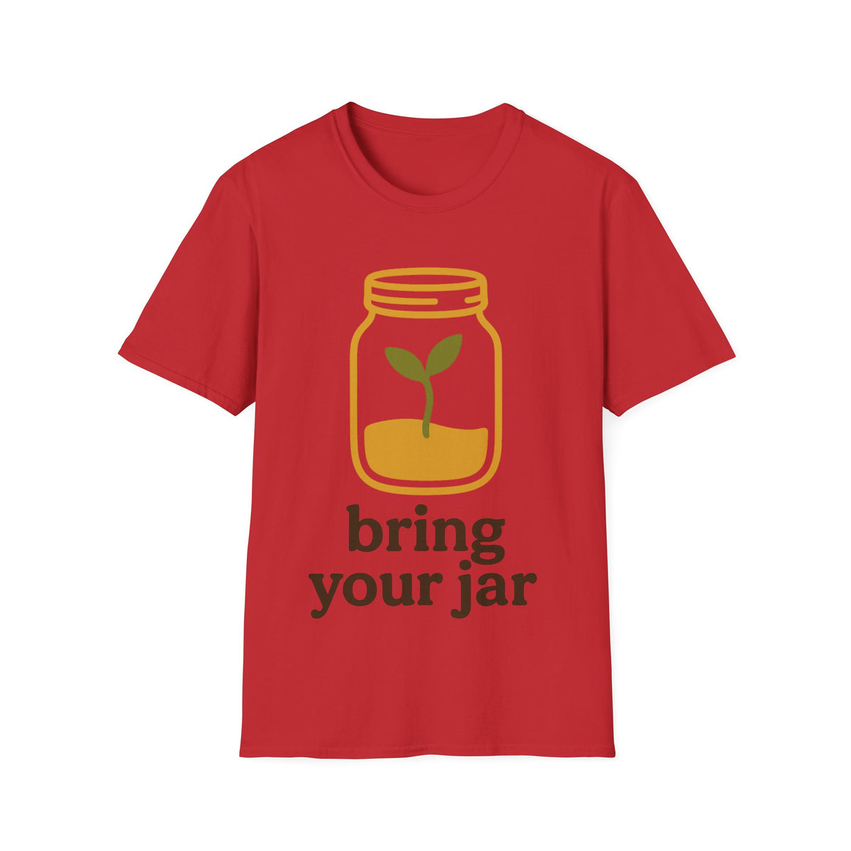 "Bring Your Jar" Zero Waste Eco Friendly Tee - Minimalist Sustainable Mason Jar White T-Shirt - Trending Now - September 2026