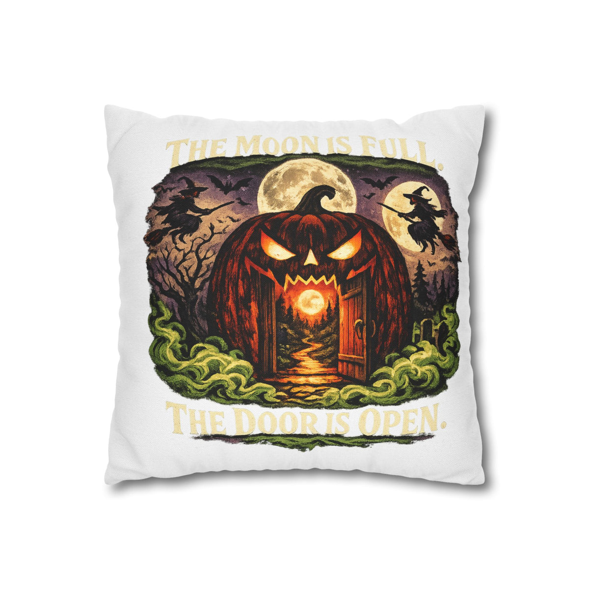 Halloween Pumpkin Door Decorative Pillowcase