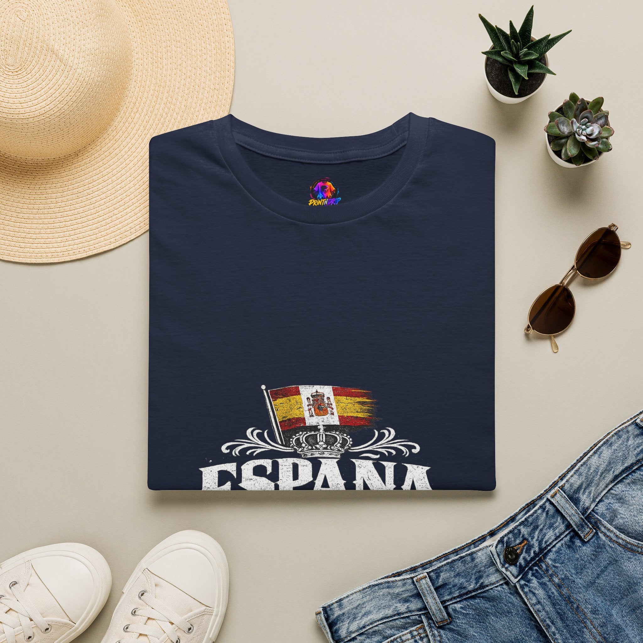 Spain Flag Crest T-Shirt — Spanish Pride Graphic Tee