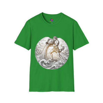 Aquarius Zodiac T-Shirt — Vintage Water Bearer Astrology Tee