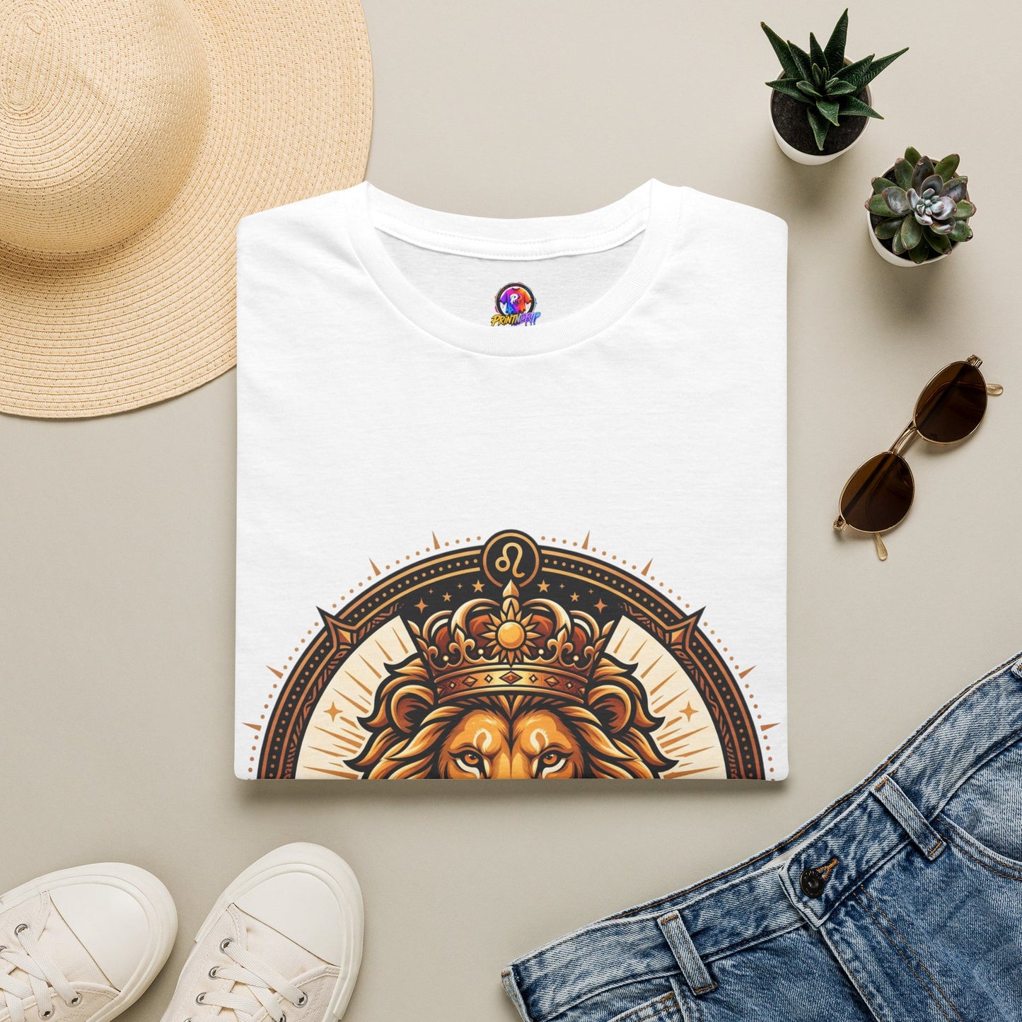 Leo Zodiac Lion T-Shirt — "Confidence Comes Naturally, I'm a Leo" Astrology Tee