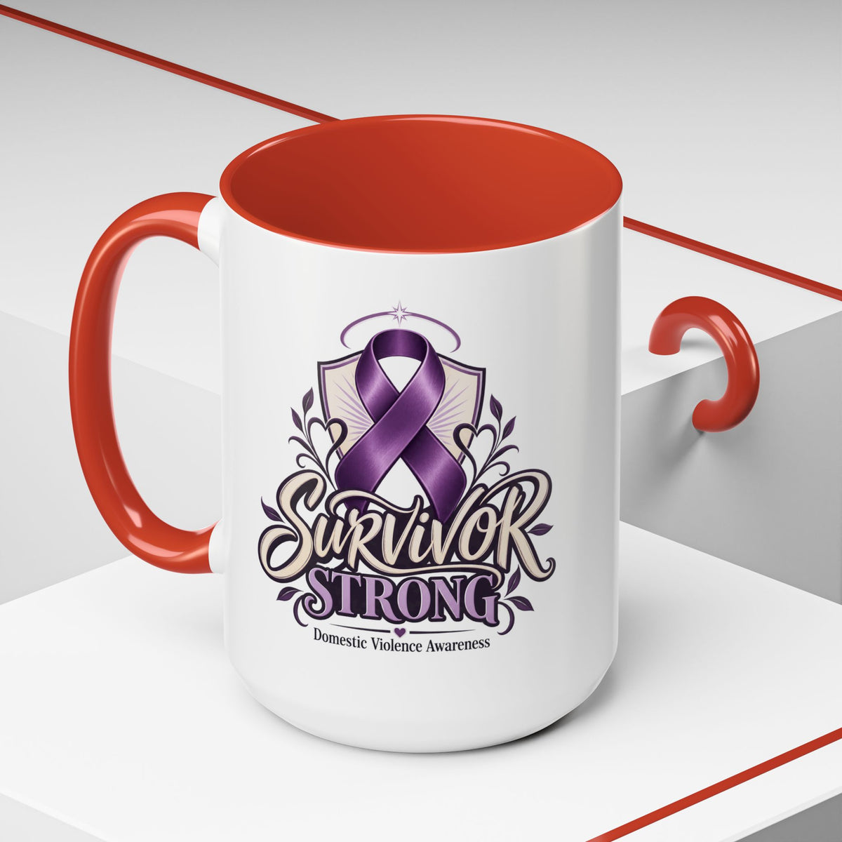 Domestic Violence Awareness Survivor Strong Coffee Mug