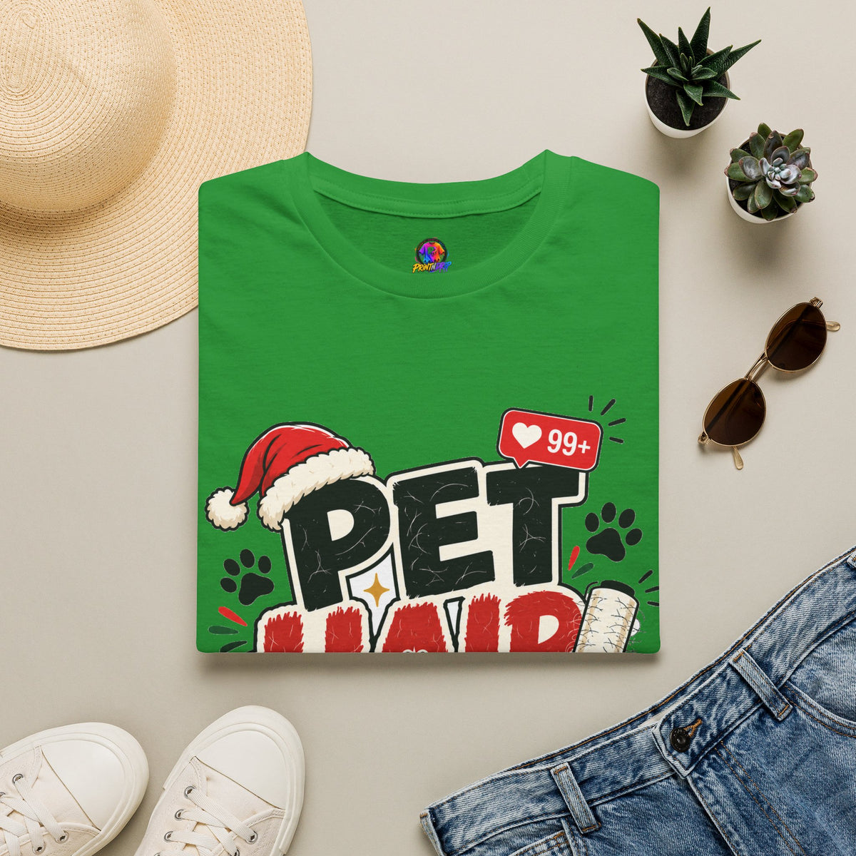 Pet Hair Holiday Tee — Funny Christmas Shirt for Pet Lovers