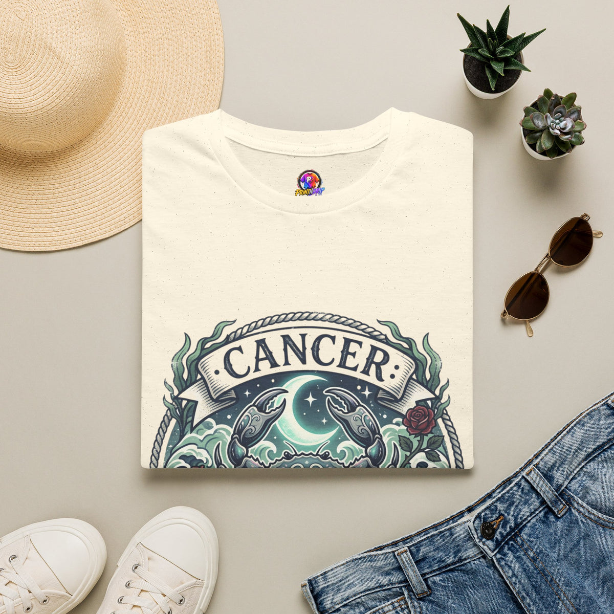 Cancer Zodiac T-Shirt — Crab Constellation Sign Tee