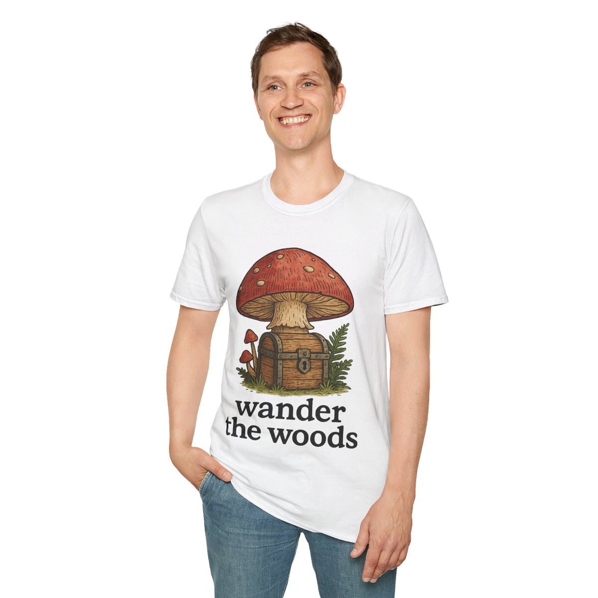 Mushroom Fairy Door T-Shirt — Whimsical Red Toadstool Graphic Tee - Trending Now - September 2026