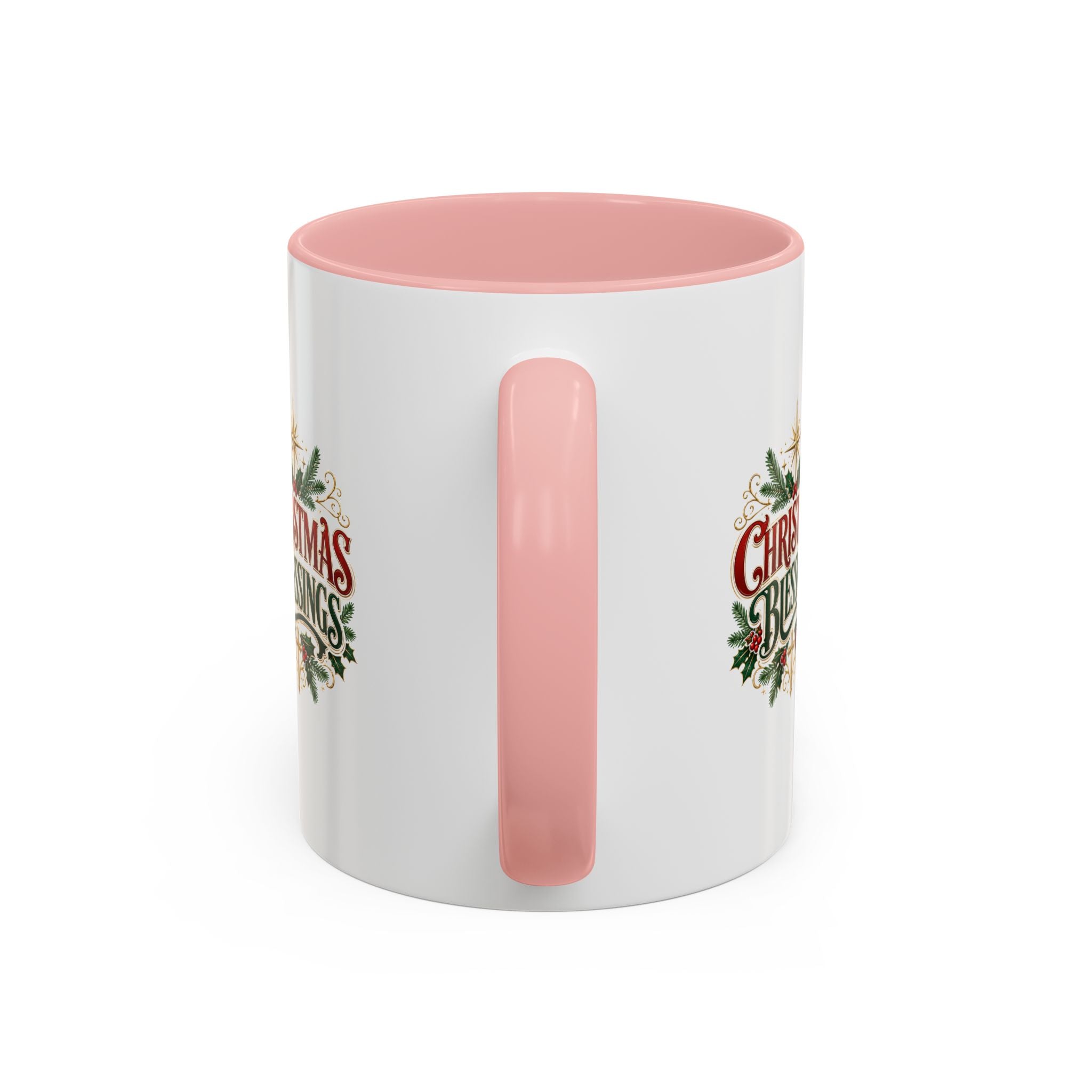 Christmas Blessings Accent Coffee Mug – Festive Holiday Tea & Coffee Cup