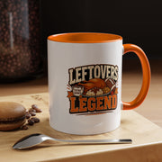 Thanksgiving  Mug Leftovers Legend Coffee Mug – Funny Thanksgiving Turkey & Football  Accent Mug