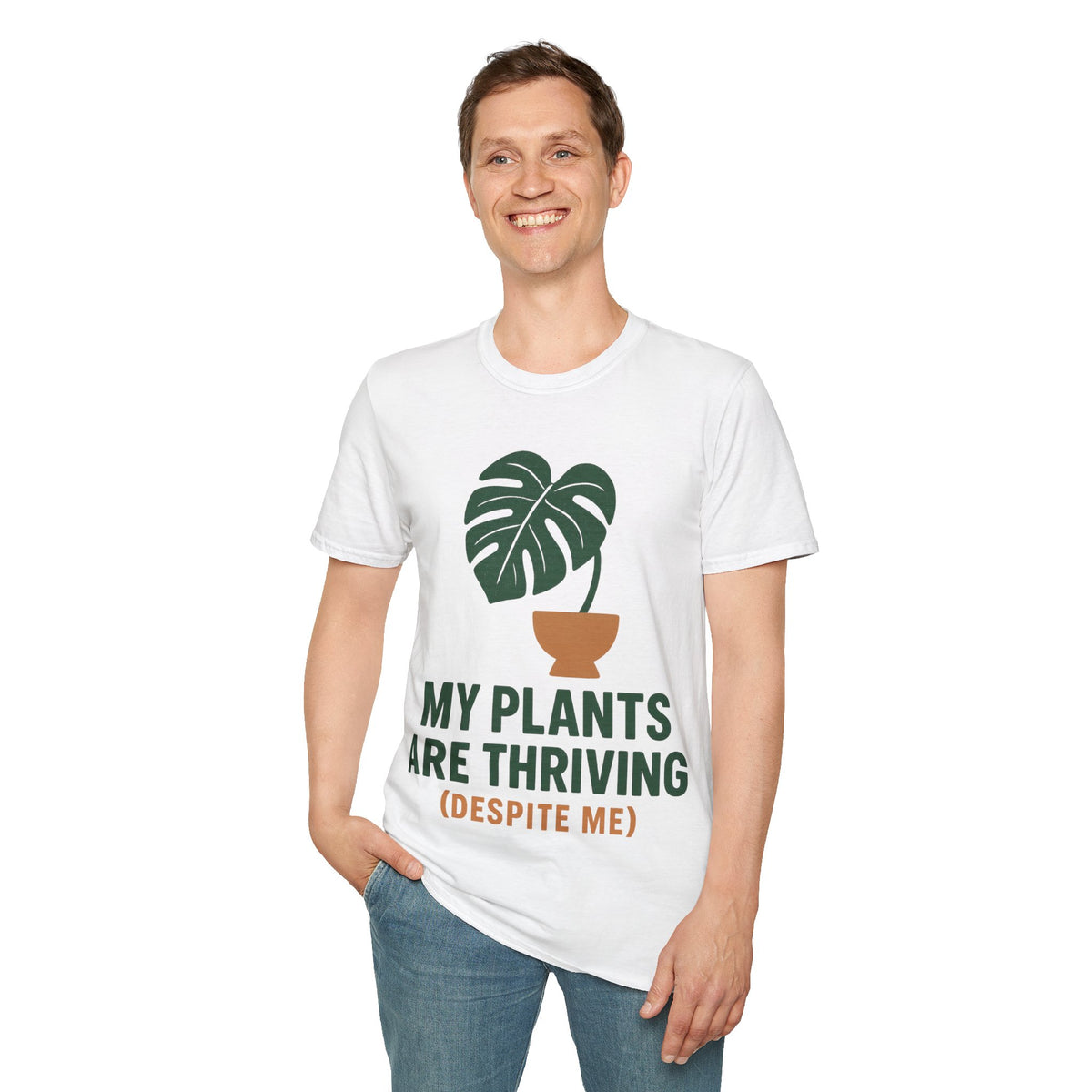 Plant Lover T-Shirt — 'My Plants Are Thriving, Therapy Not' Potted Monstera Tee - Trending Now - September 2026