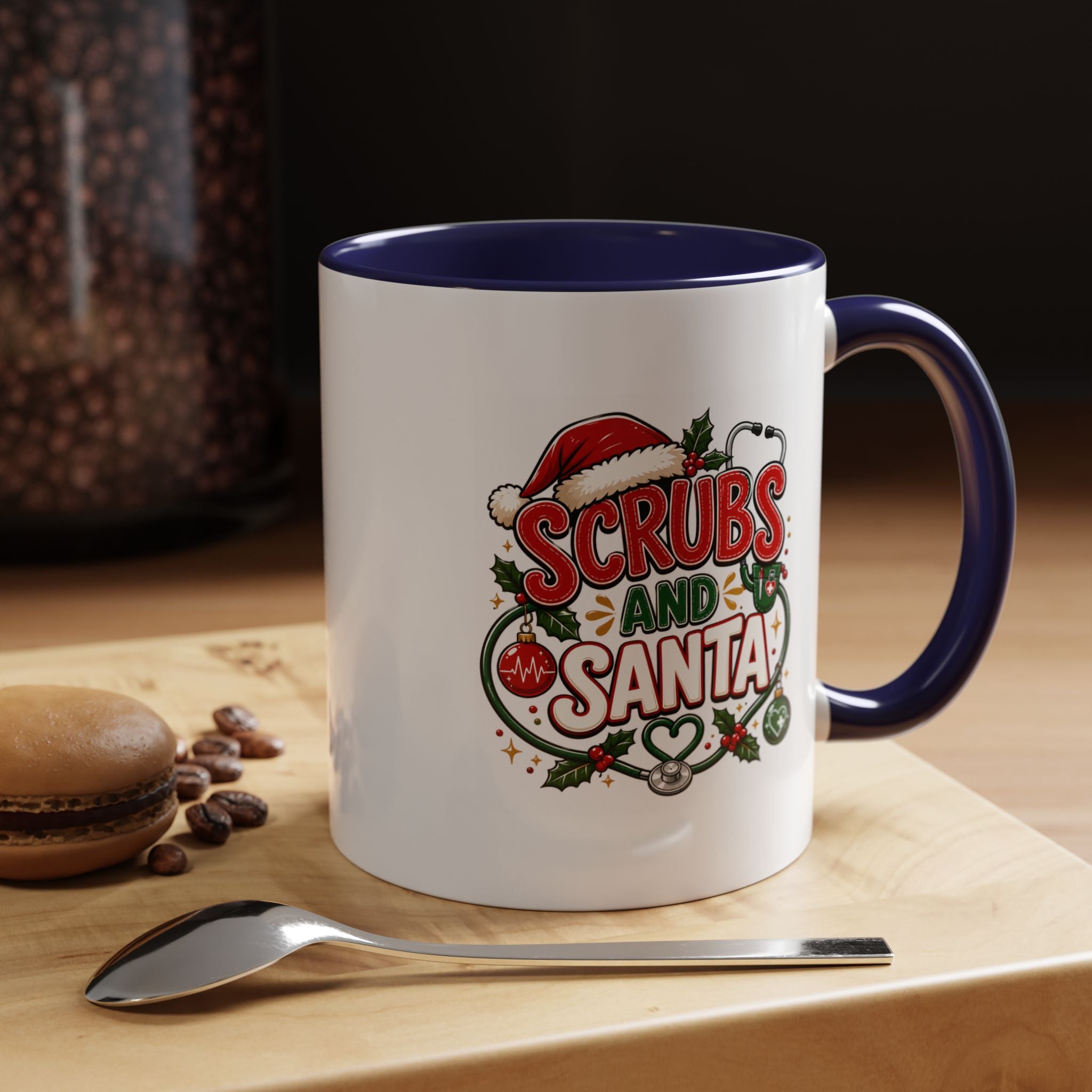 Scrubs and Santa Christmas Coffee Mug