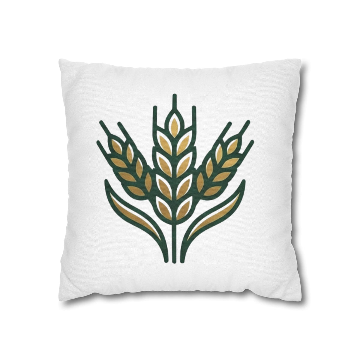 Virgo Wheat Meadow Decorative Pillowcase — Farmhouse Grain Throw Pillow Cover