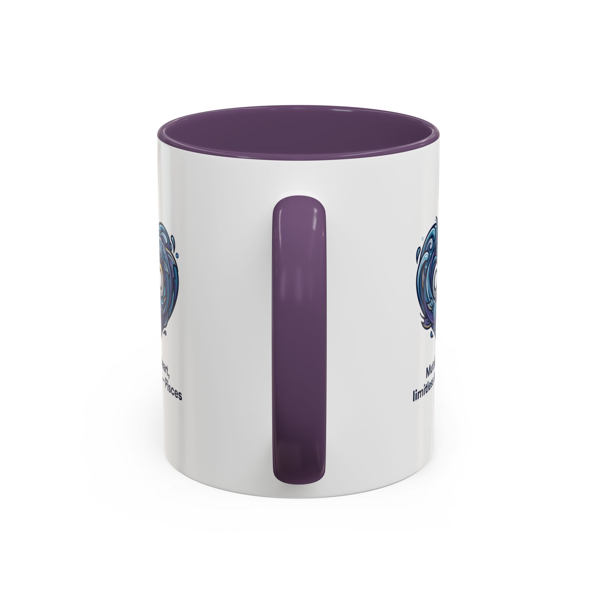 Pisces Heart Coffee Mug — "Mutable heart, limitless love" Zodiac Gift