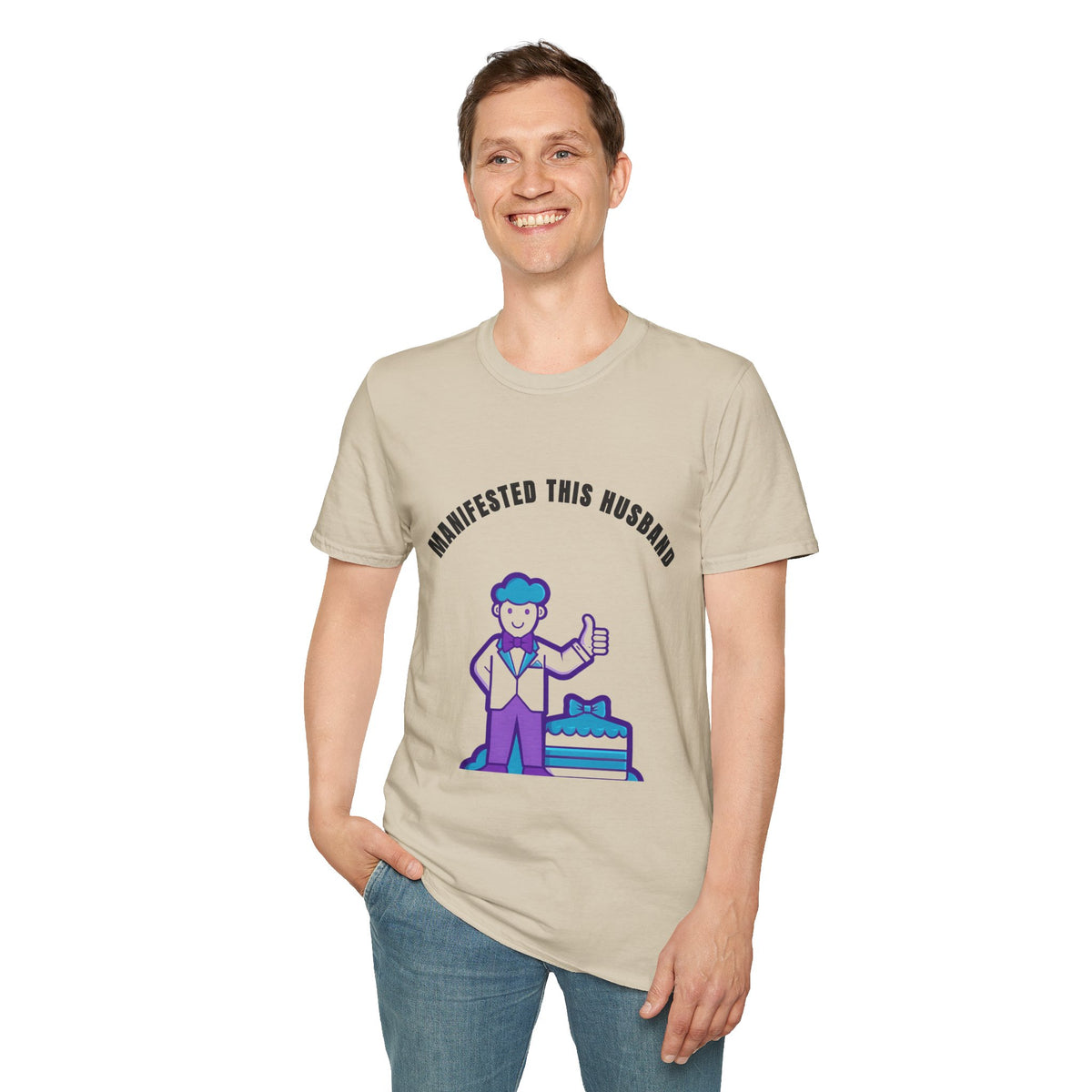 Manifested This Husband T-Shirt — Funny Couple Gift Tee - Trending Now - September 2026